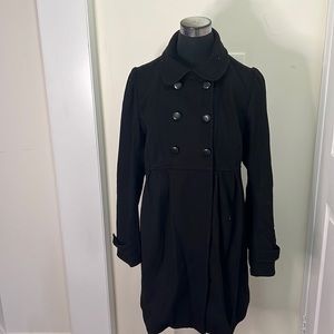 H&M Maternity Warm 63% Wool Pea Coat Size Large